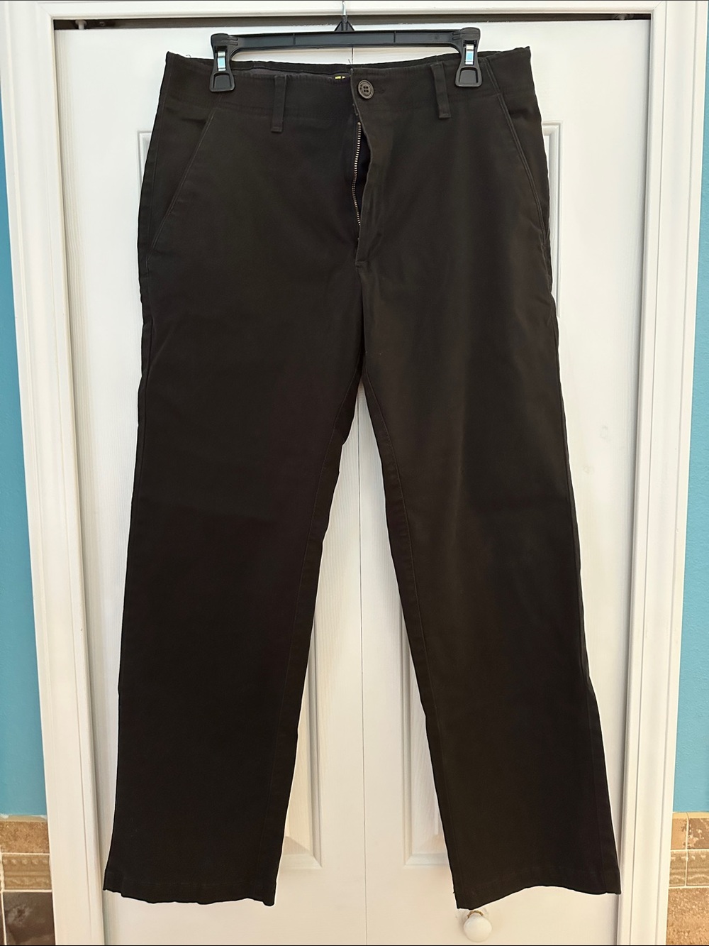 Lee Men's Brown Straight-Leg Chinos